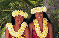 Tahiti, Blumenkr�nze