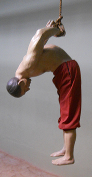 Inquisition im Vizek�nigreich Peru in
                          Lima: H�ngen an den Handgelenken auf dem
                          R�cken