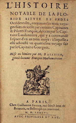 Ren� de
                    Laudonni�re: Histoire �ber Florida 1586