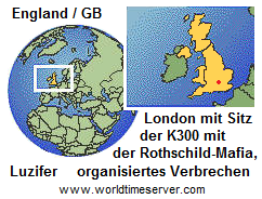 Karte von Grossbritannien (mit
                      England) mit London