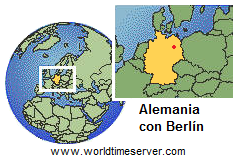 Mapa de Alemania
              con Berl�n